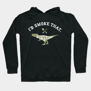 I'd Smoke That Dinosaur Meat Funny Grilling Hoodie